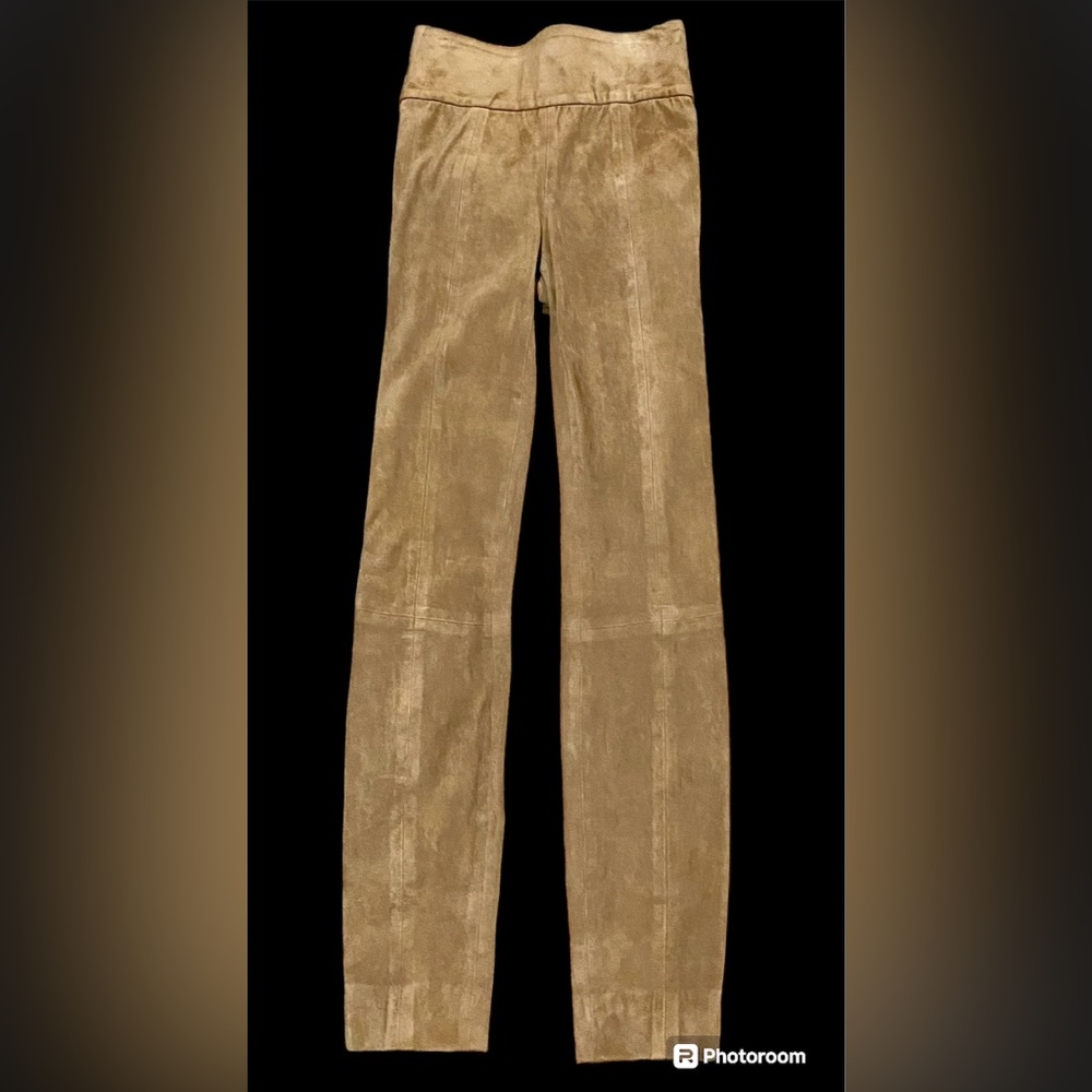 Suede Leather Pants
